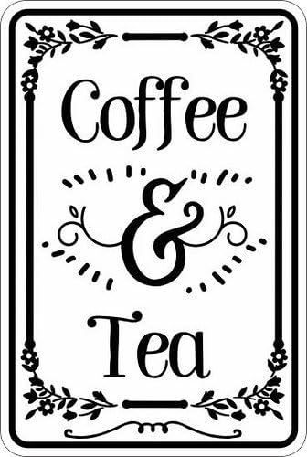 Coffee Tea Jokes - Металлическая алюминиевая табличка с забавными шутками