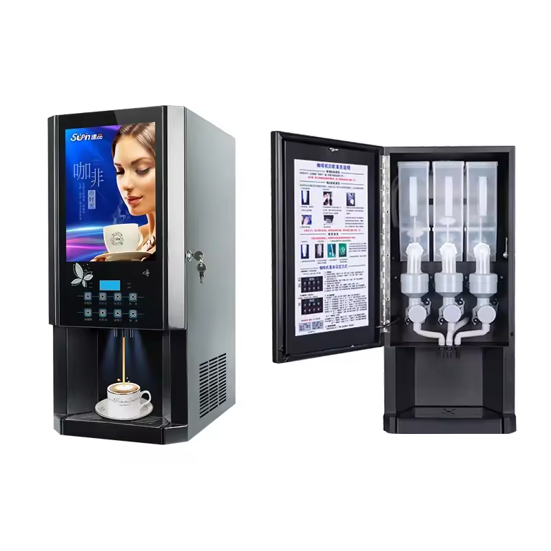 Умный сенсорный автомат для пр – обзор и цена Coffee Tea Vending Machine