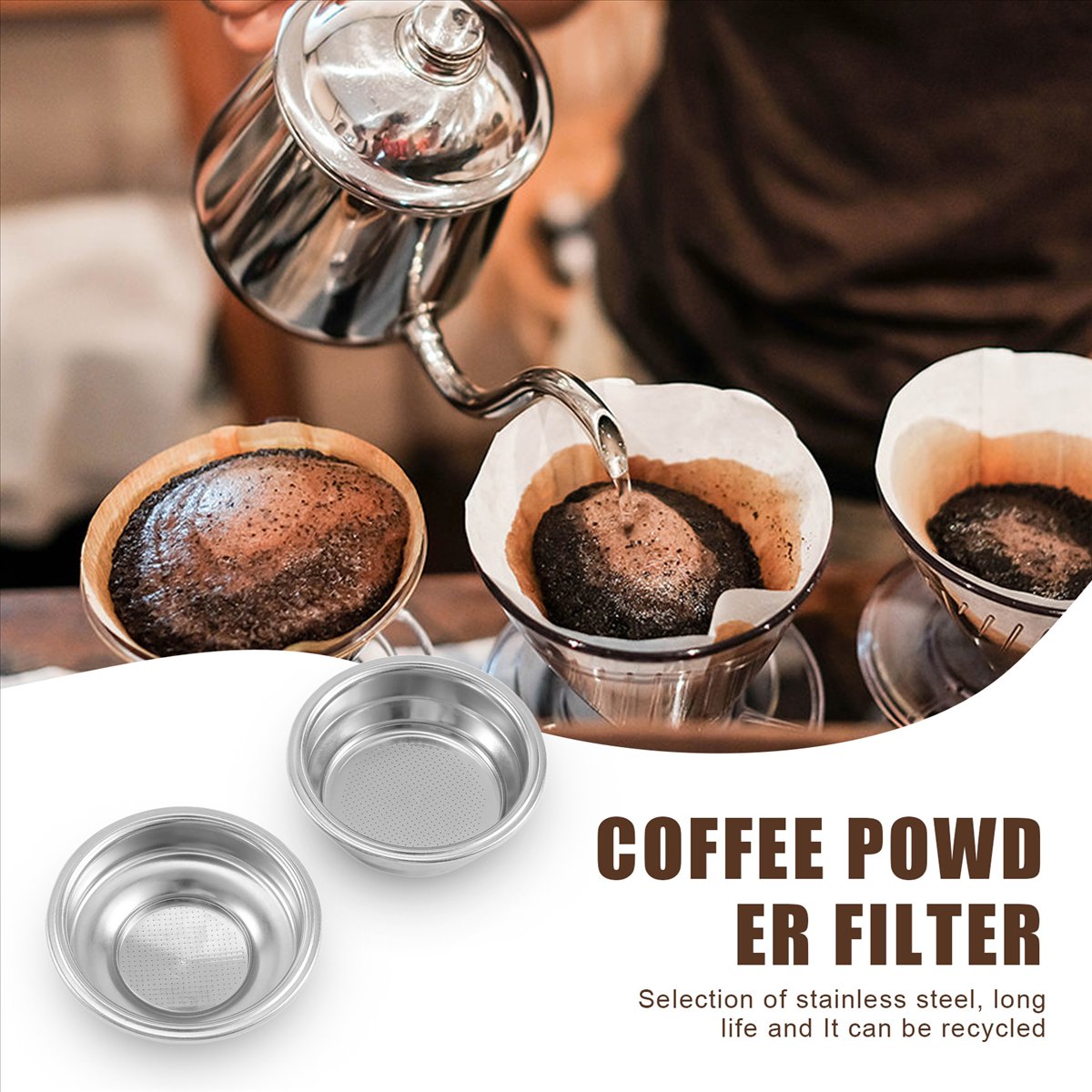 DT34 2 шт. Корзины-фильтры из  – обзор и цена Coffee Tea Espresso Machines