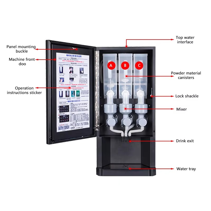 Автоматический кофейный аппара – обзор и цена Coffee Tea Vending Machine