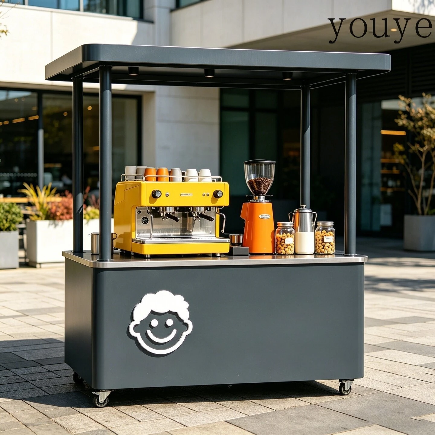 Кованые тележки eDJ для мобиль – обзор и цена Coffee Tea Vendor