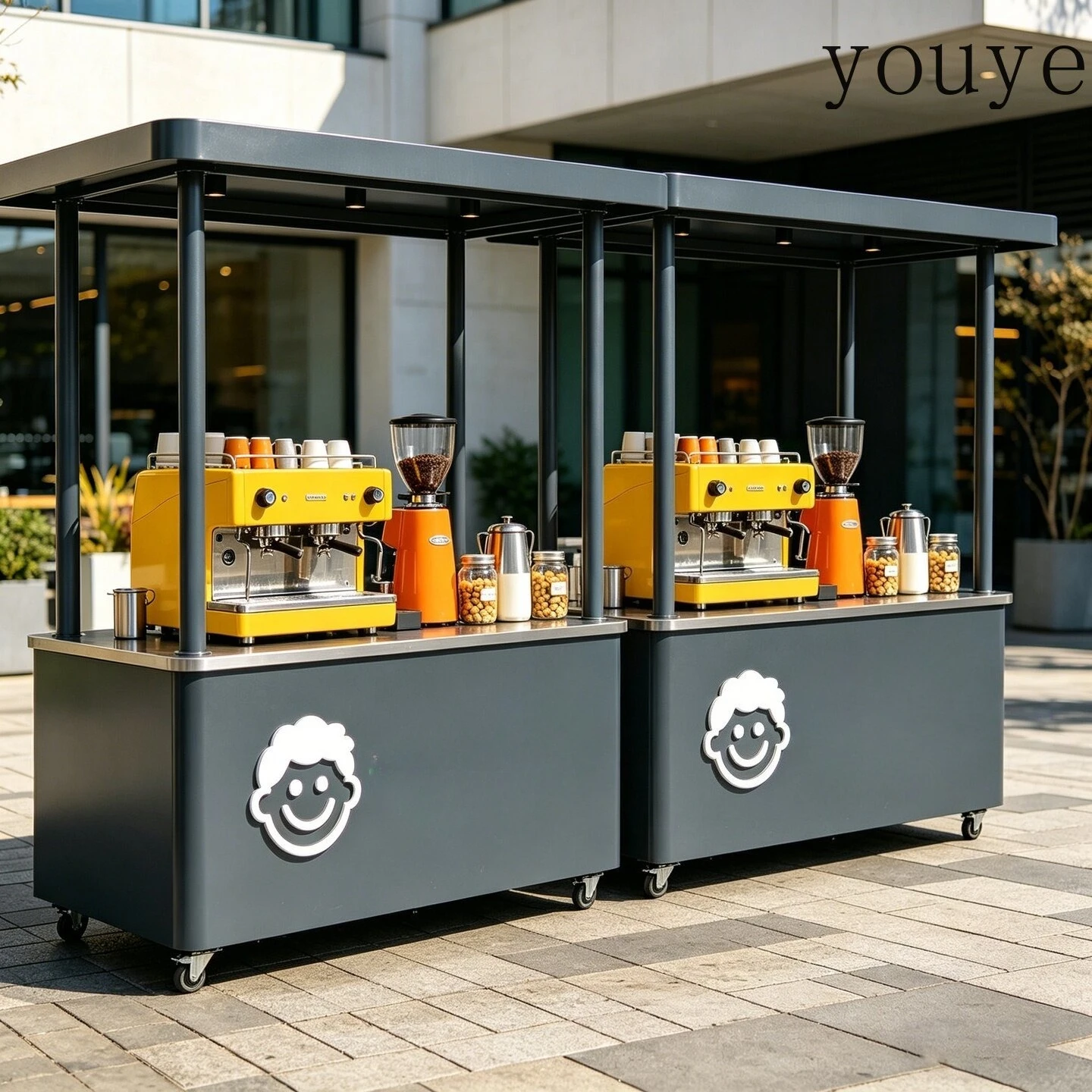 Кованые тележки eDJ для мобиль – обзор и цена Coffee Tea Vendor