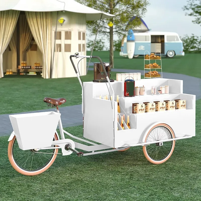 Мобильная торговая тележка-три – обзор и цена Coffee Tea Vendor