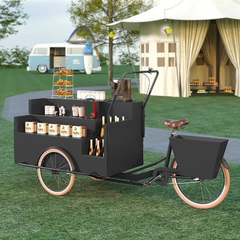 Мобильная торговая тележка-три – обзор и цена Coffee Tea Vendor