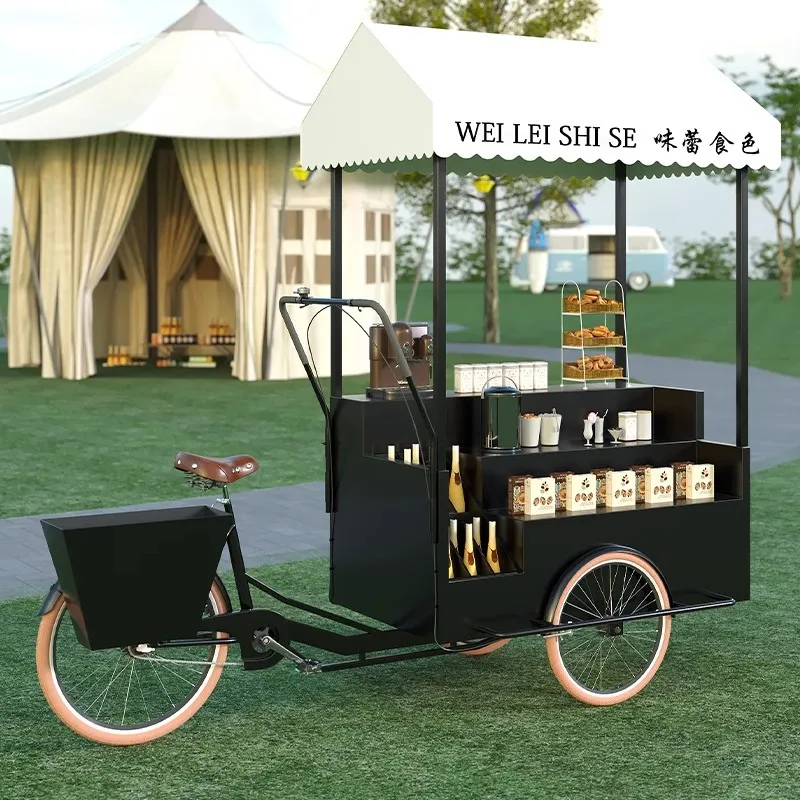 Мобильная торговая тележка-три – обзор и цена Coffee Tea Vendor