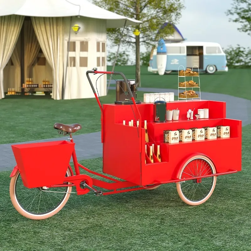 Мобильная торговая тележка-три – обзор и цена Coffee Tea Vendor
