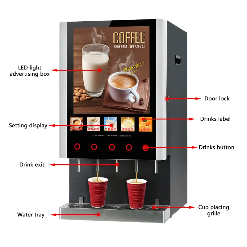 Суперавтоматический кофейный а – обзор и цена Coffee Tea Vending Machine