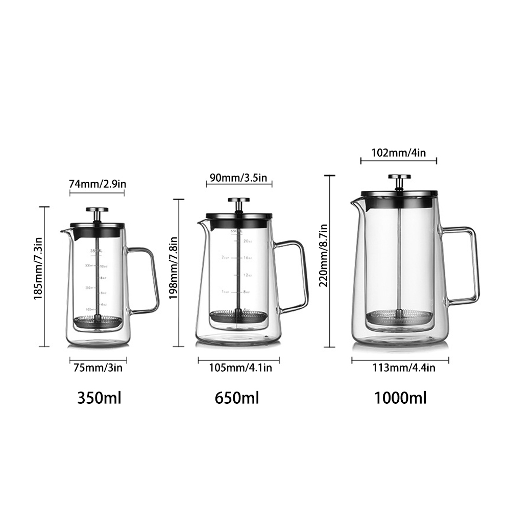 Двухслойный французский пресс- – обзор и цена Coffee Tea Pots