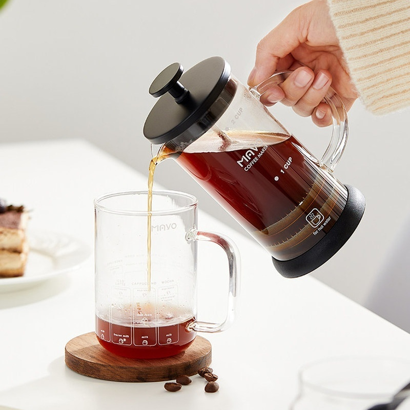 Кофеварка-френч-пресс MAVO с д – обзор и цена Coffee Tea Pot