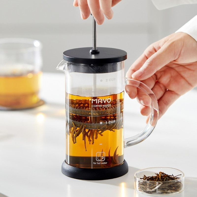 Кофеварка-френч-пресс MAVO с д – обзор и цена Coffee Tea Pot